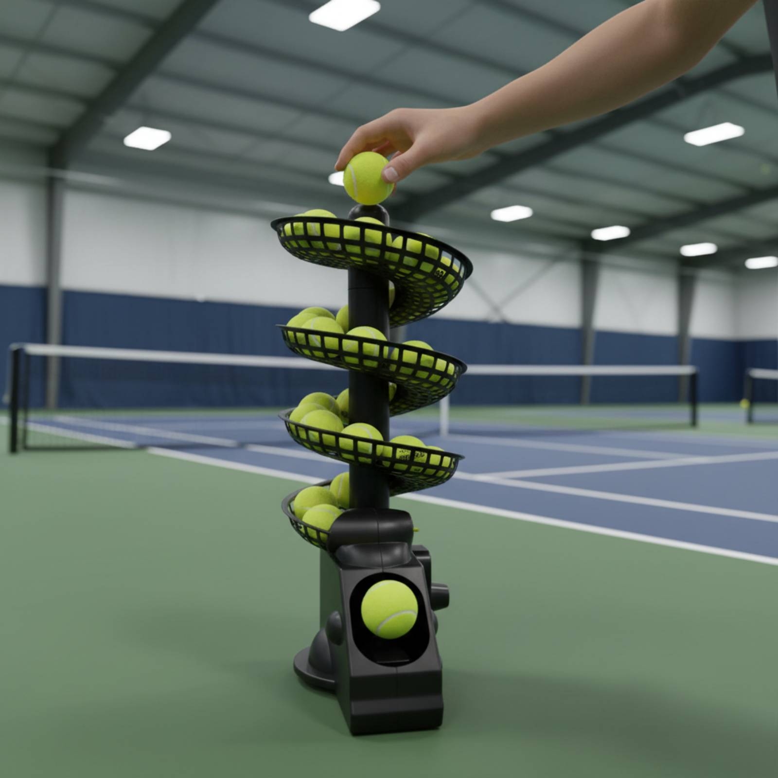 Portable Tennis Ball Machine M - Sports Equipment For Tennis review and price